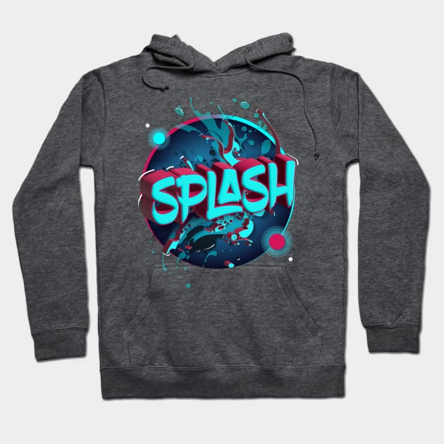 The Splash Circle Hoodie by euiarts